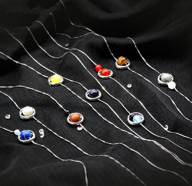 925 Sterling silver SOLAR SYSTEM Necklace- Choose your Fav PLANET!